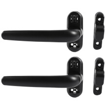 2X Poignée de Porte et FenêTre Verrouillab le Poignée de Serrure de FenêTre à Battant Noir