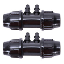 20 Pcs/Pack 11/8 Inch to 7/4 Inch Hose Connector Irrigation Tubing Drip Irrigator Garden and Watering Connector