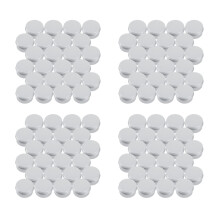 30Ml Silber Kleine Aluminium Runde Lippenbalsam Vorratsglas Behaelter mit Schraubverschluss (Packung mit 96)