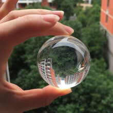 3X Transparent Couleur Verre Cristal Boule de Sphère de Guérison Photographie Props Boule Décor 30mm