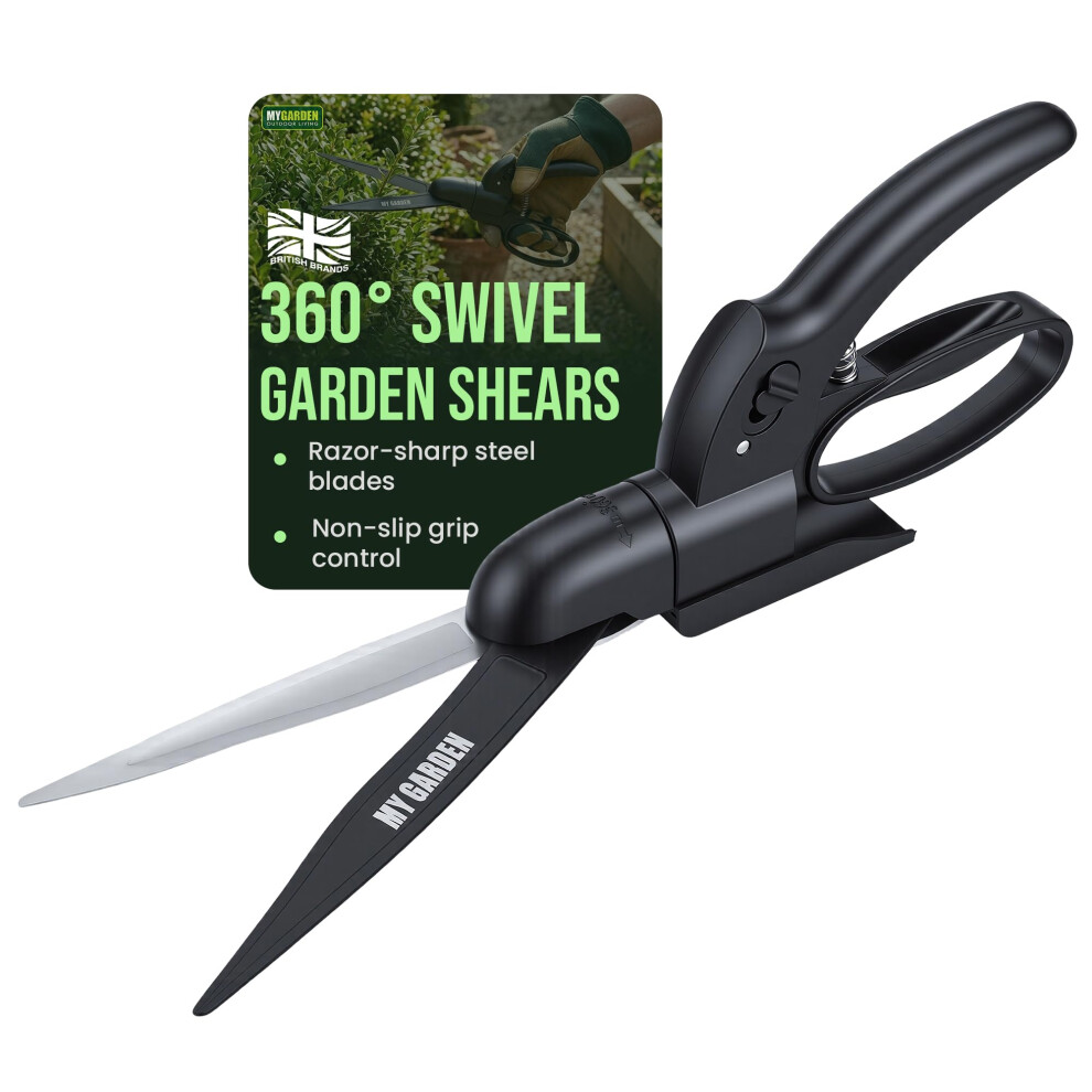 Garden Shear One Handed Lawn Grass Shears Hand Held Garden Trimmer for Precise Grass Cutting