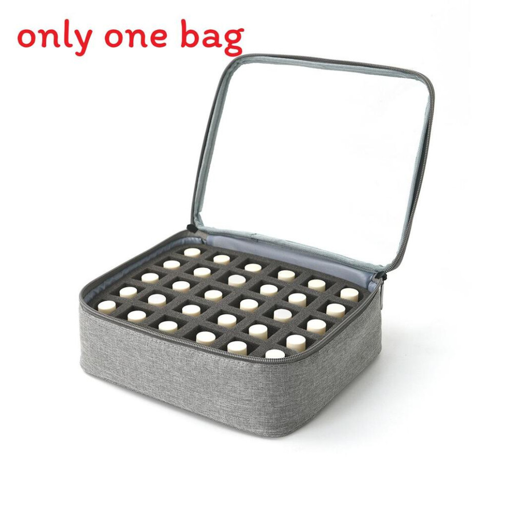 Gray (Gray) Makeup Capacity Large Case In Pc Material For Cosmetics And Storage Polish Nail