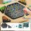 Abstract Strategy Board Game: Colorful Triangles on a Hex Grid 2