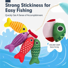 Conjunto de 22 Brinquedos para Crianças de 1 A 3 Anos - Jogo de Pesca de Pano com Copos Empilháveis