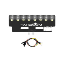 YAHBOOM 8-Channel Grayscale Sensor Race  Patrol Tracking Module Photoelectric Sensor for RC Car Electronic Competition D