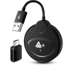 Car Wireless Adapter with YouTube,Tiktok for Cars,Super Fast Upgrade From Wired to Wireless, for Android 11+ Phone