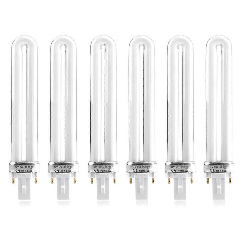 6 Pack Replacement Electronical 9W U-Shaped 365nm Lamp Bulb Tube
