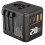 Multifunktionaler Reiseadapter mit 4 Anschlüssen, 2 USB- und 2 USB-C-Anschlüssen, (EU-Stecker) 1