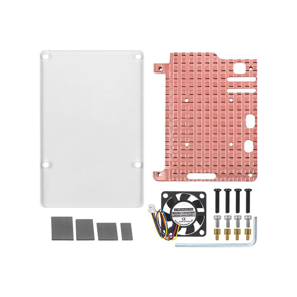 For Raspberry Pi 5 Copper Heatsink Metal Case Passive Cooling Shell Copper Enclosure For Raspberry Pi 5 5B ,With Fan 6033072589641