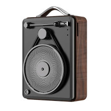 Retro Speaker,Portable Vintage Audio Subwoofer Speaker Bass Sound Box for Home Office