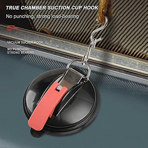 2 Pack Suction Cup Car Suction Anchor Strong Suction Cup Heavy Duty with Fixed S Hook 2