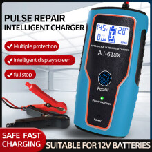 Încărcător inteligent complet automat de 12V, încărcător portabil de baterie auto și motocicletă de mare putere 6A