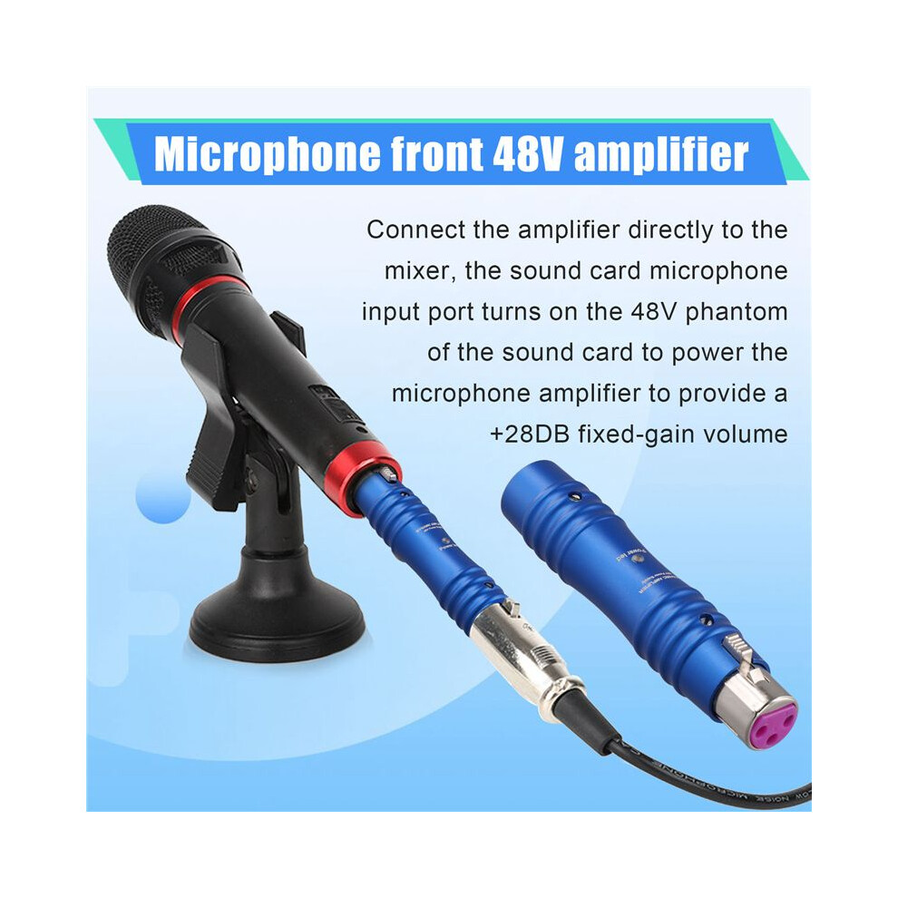 48V Dynamic Microphone Preamp Single Channel Activator Increase Omnidirectivity For Dynamic Microphone,C 6031193611104