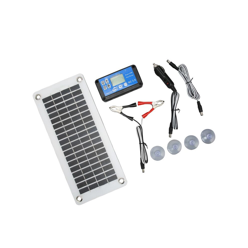 Mono-Polycrystalline Solar Panel Waterproof Controller Kit With Connection Cable 12V24v Charging Protection Battery Kit 6032146269625
