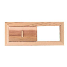 Panou de ventilație pentru saună, cadru din lemn de cedru, design reglabil durabil, material natural pentru saună, circulație eficientă a ae