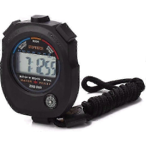 Multi-function Electronic Digital Sport Stopwatch Timer, Large Display with Date Time and Alarm Edition 529 1