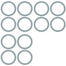 12 PCS Blender Sealing Ring Gaskets O-Ring Gasket Seal O-Gasket Silicone for and Osterizer Blender for 4961