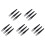 15 Pcs Black Plastic Electronic Pointy Tip Anti-Static Tweezers 1