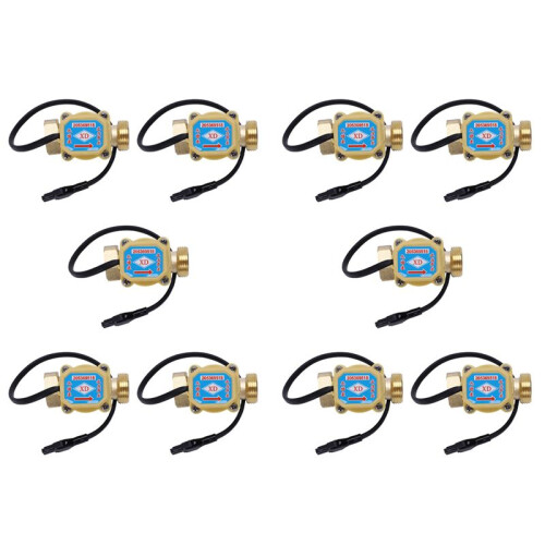 10 Pcs 26mm 3/4 Inch PT Thread Connector 120W Pump Water Flow Sensor