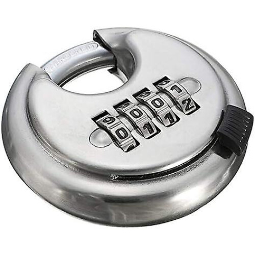 Combination Discus Padlock, 4 Position Stainless Steel 1