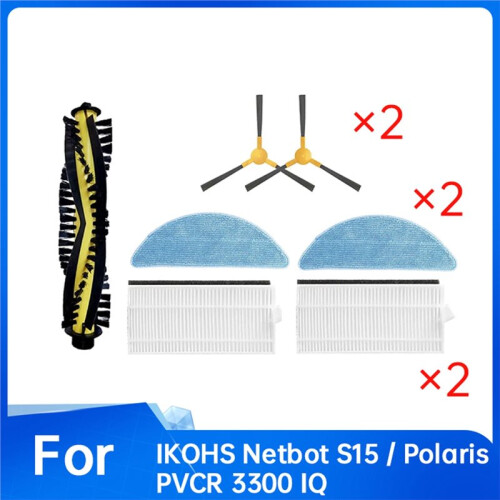 7 Pcs for  M3 Sweeping Machine Accessories Main Side Brush Mop Filter Dust Bags 2