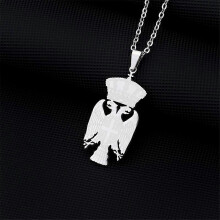 Servische Republiek Adelaar Roestvrijstalen Hanger Ketting - Unisex Mode Sieraden voor Mannen en Vrouwen