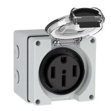 50Amp eluttagsdosa, 125/250V NEMA 14-50R-uttag