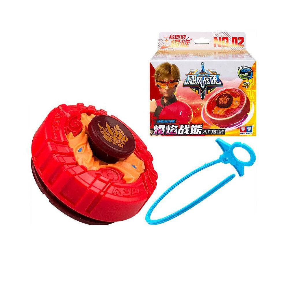 (Red) King Of Warrior Hurricane Fighting Soul Gyroscope Toy Daily Fun Kids Engagement Red