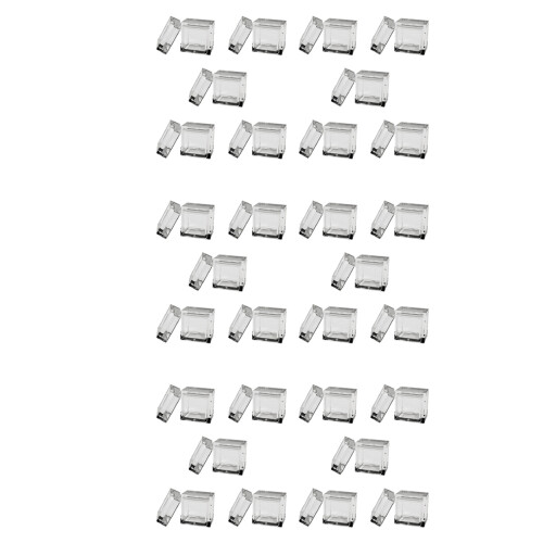 30Pcs Acrylic Box Trays for 0.39Inch 10mm Elements Cubes Clear Case Periodic Table Bracket for Elements Collections