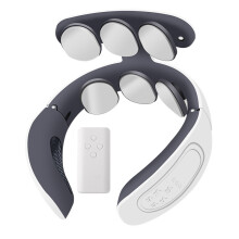 Elektrisk pulshals-axelmassager, multifunktionell nackskyddsfysioterapi axelhalsmassager