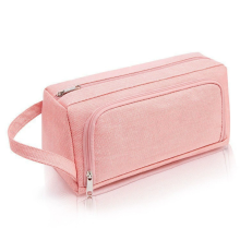Big Capacity Pencil Case 2 Compartments, Pouch Bag Holder School Supplies Stationery Storage Case with Handle Middle School Office Orga