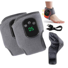 Foot Massager – 3-in-1 Heated Wrap with 3 Vibration Modes & 5 Heat Levels - For Improved Circulation & Pain Relief (2 Pieces)