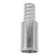 Threaded Broom Handle Replacement Tip 19mm Aluminum Adapter with Durable Build and Quick Rivet Install