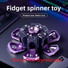 (Purple Gold)Gyroscope du bout des doigts en plastique durable avec effet de transformation cool relaxant pour