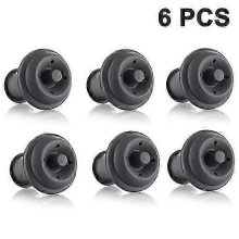 Wine Saver Vacuum Stoppers - Set of 6, Multicolor, for Wine Preservation -H