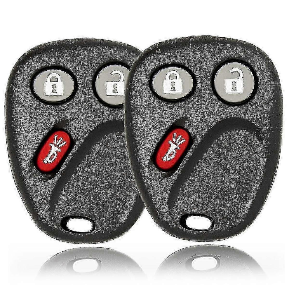 Keyless Entry Remote Compatible With Chevy Silverado Tahoe Suburban Gmc Sierra Yukon Hummer H2 Cadillac Escalade - Set Of 2 Pieces -H 9335139384761