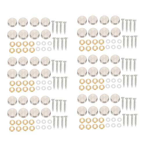 Bouchon à Vis en Acier Inoxydable de 16 mm (48 Pièces)