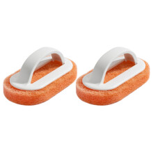 2X Cuisine Nettoyage Salle de Bains Toilette Verre Mur Nettoyage Brosse de Bain Poignée en Plastique 2