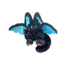Adorable peluche chauve-souris chauve-souris volante gothique sombre - Animal en peluche noir, cadeau transfrontalier unique H