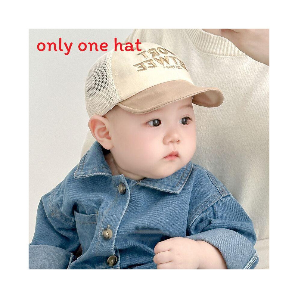 (Beige) Kids Toddler Wort Sun Hat With Ventilated Design For Play Outdoor Summer-image-OPC-PT99NM5-NEW