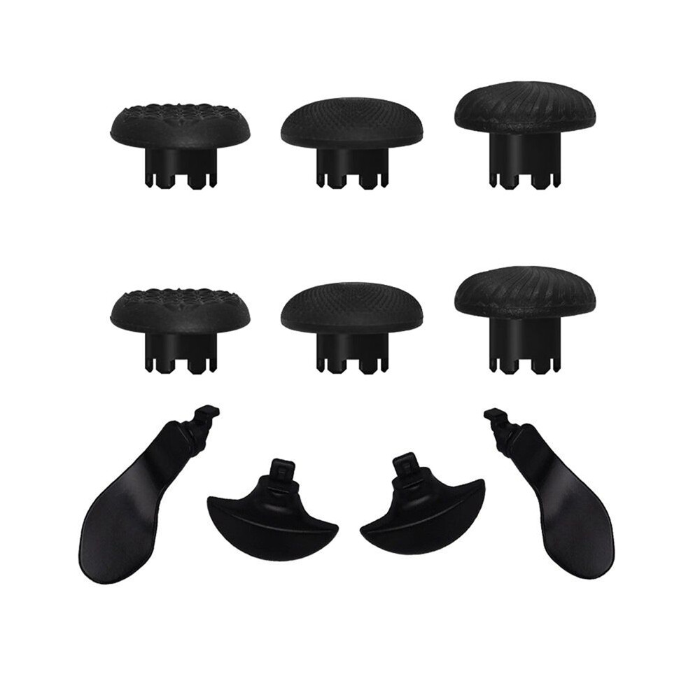 10 In 1 Joystick Kit For Ps5 Dualsense Controller Replacement Thumbsticks Joysticks Grip And 4 Paddles Black 6031170373032