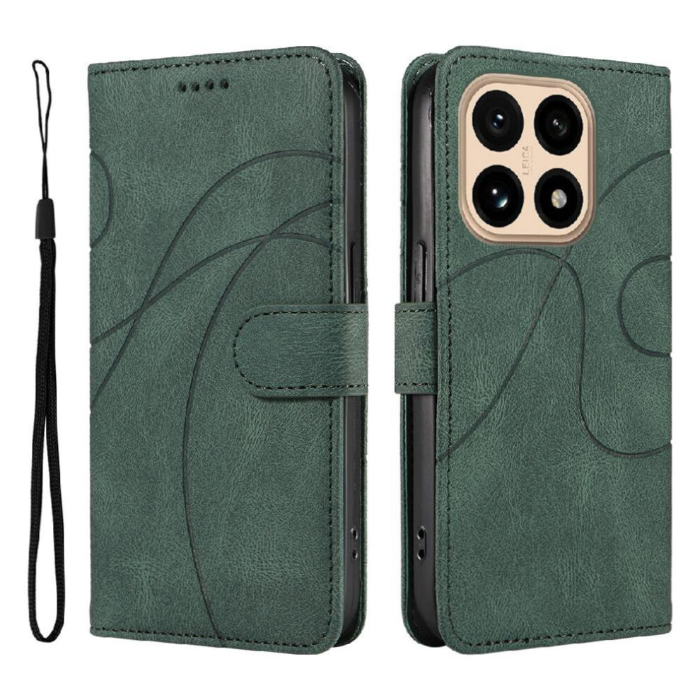 () Flip Case For Xiaomi 15T Card Slots And Kickstand Function Skin Feel Leather And Frosted Tpu Curved Pressure Line 764563355174