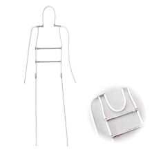 Adjustable Mannequin Torso with Stand, Flexible Posing Display for Boutique Clothing Store, White