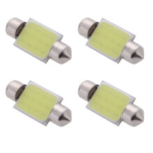 4X 3W Cob Led Car Interior Deckenleuchte Lampe 36mm Weiß Dc12V