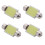 4X 3W COB LED Car Interior Ceiling Light Lamp Bulb 36mm White DC12V 1