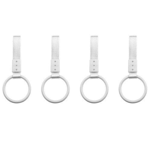 4X Ring Handle Strap Charm Round JDM Tsurikawa Ring Subway Train Bus Handle Strap Charm Drift