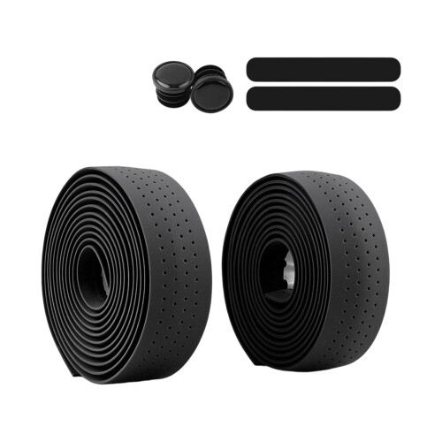 2 Stücke Fahrräder Lenkerband Stoßdämpfung Griff Wrap-Schwarz