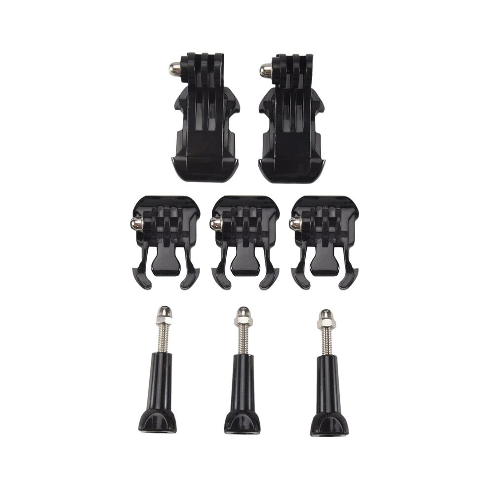 Eight In One Accessory Kit For Buckle Clip Basic Mount, Vertical Surface Quick Mounting J-Hook Buckle Mount, Long Thumb Screw For Hero 7 6031243024854