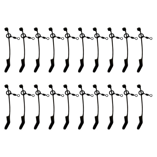 20pcs Silicone Fish Hook Sleeve Anti-Large plusSwivel