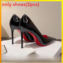 (Black, 39) Heels For High Women With Sharp Toe Pu Slipon Elegant Spring Shoes Office